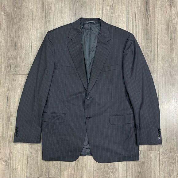 Canali Black‎ Wool Natural Comfort Sport Coat Blazer Size 44 R - Picture 1 of 16